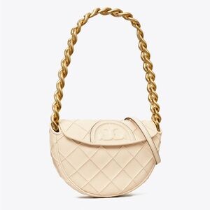 Tory Burch - MINI FLEMING SOFT CRESCENT BAG
